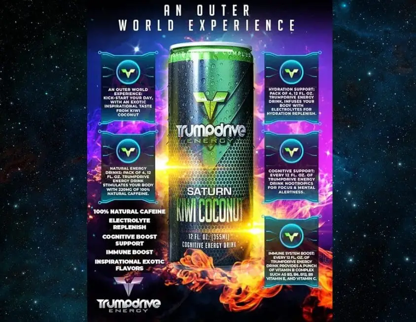 Saturn Kiwi Coconut Energy Drink by Trumpdrive Energy®
