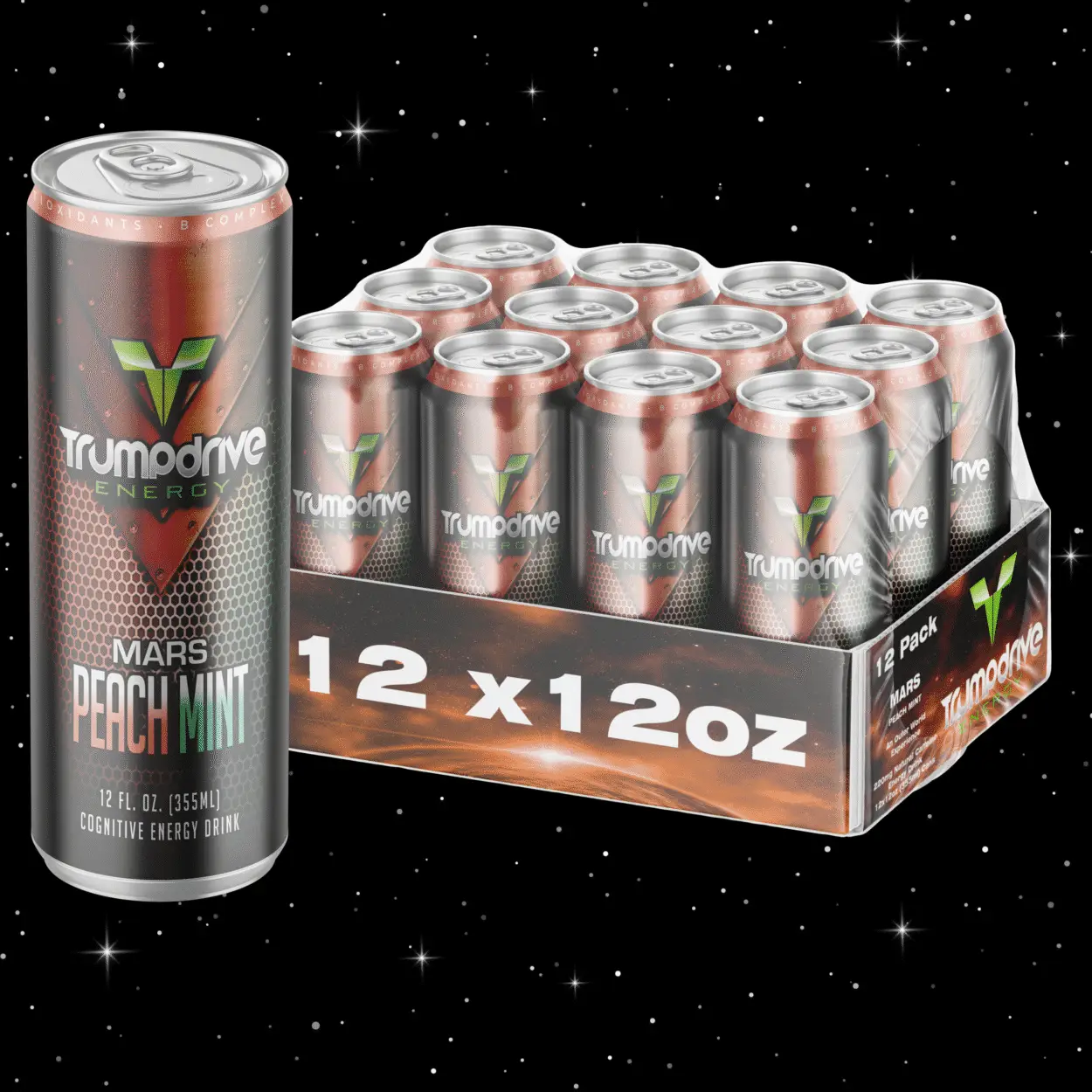 Mars Peach Mint Energy: Trumpdrive's Refreshing Boost